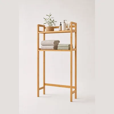 Over-Toilet Storage Rack (2-Tier Bamboo)