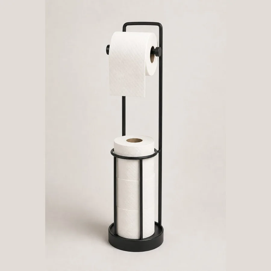 Toilet Paper Storage Stand (Free-Standing with Reserve)