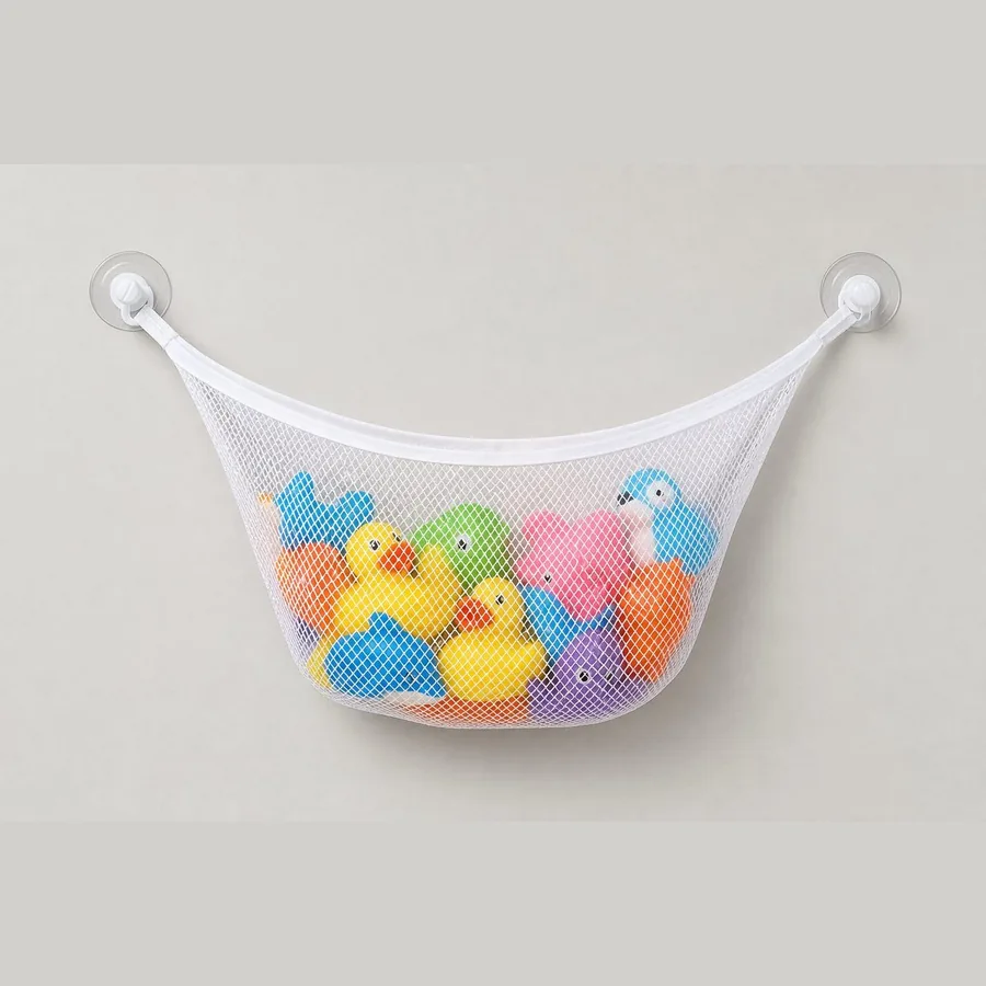 Bath Toy Storage Net (Corner Hammock with Suction Cups)