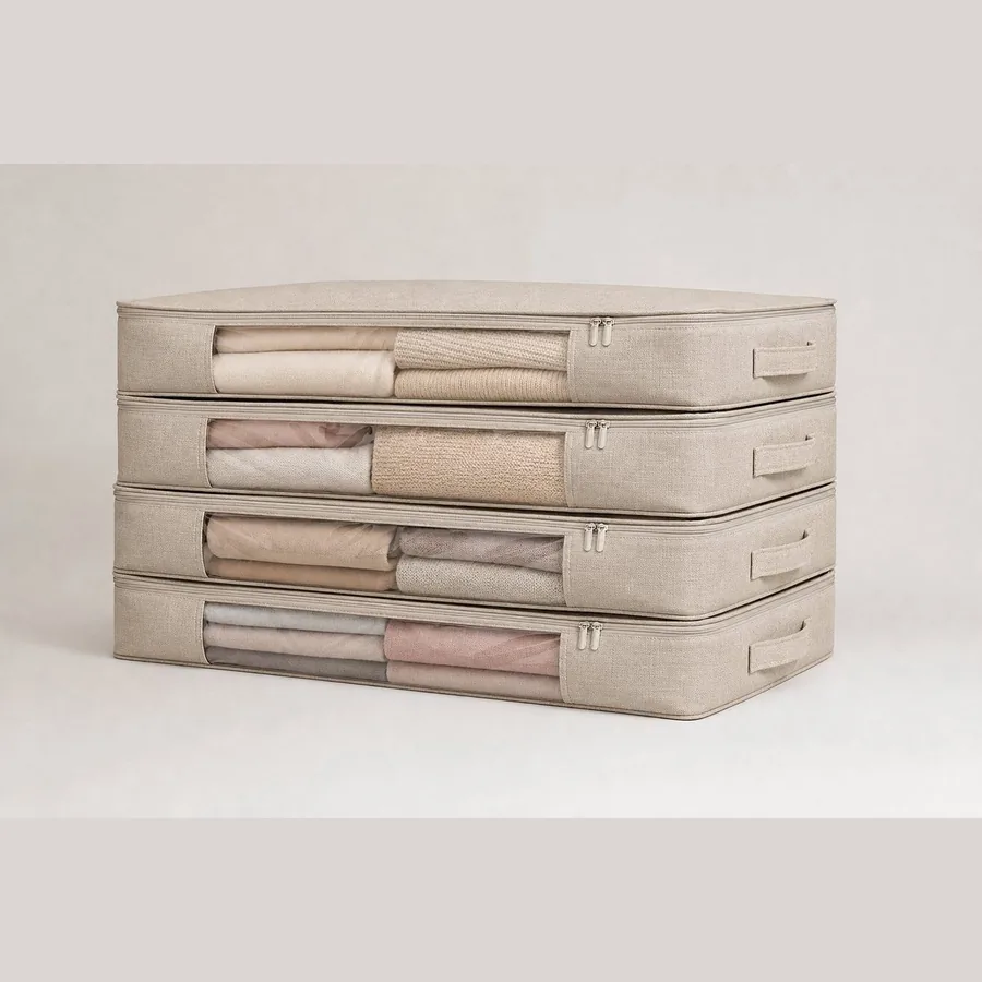 Under-Bed Storage Bags (Clear Window Set of 4)