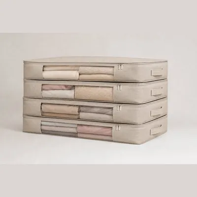 Under-Bed Storage Bags (Clear Window Set of 4)