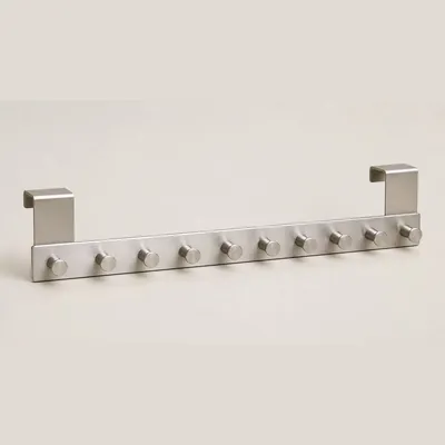 Over-Door Hook Rack (Stainless Steel 10-Hook)