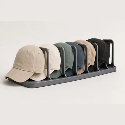 Hat Organizer for Closet (10-Cap Holder)