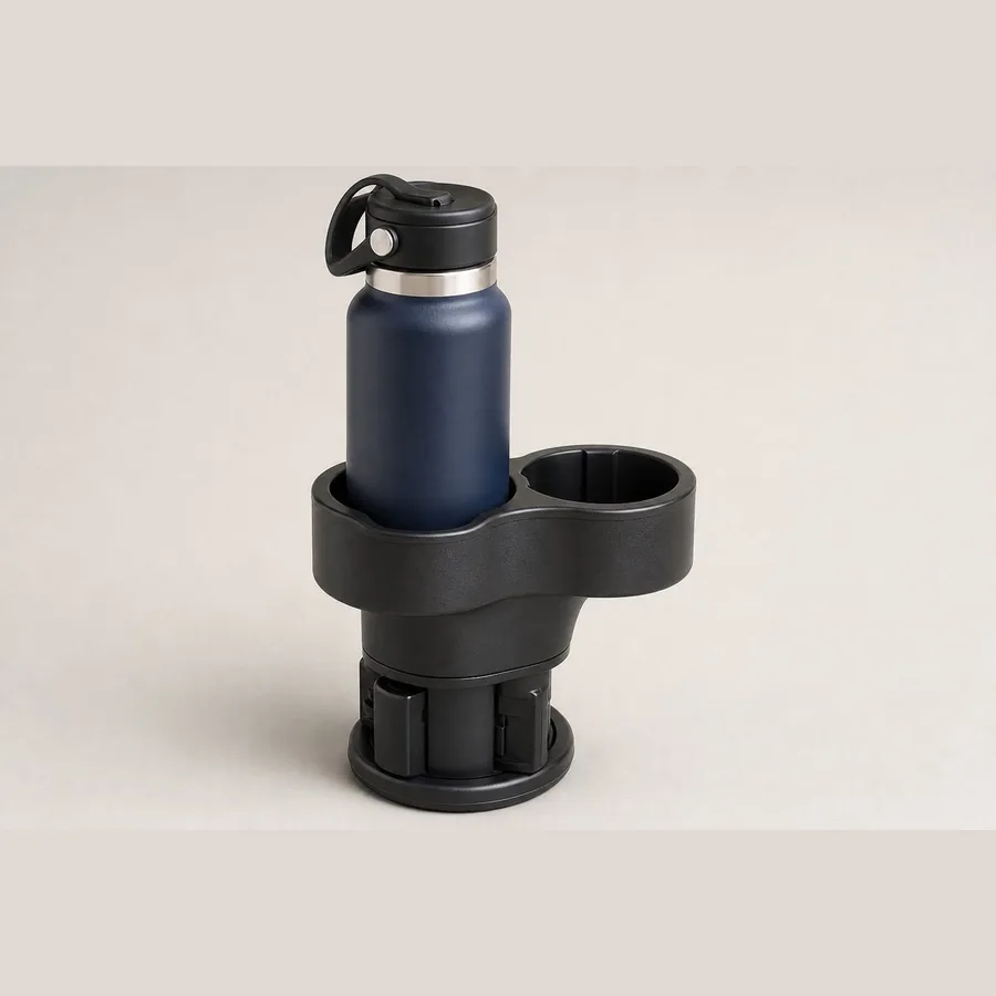 Car Cup Holder Expander (Adjustable, Fits Large Bottles)