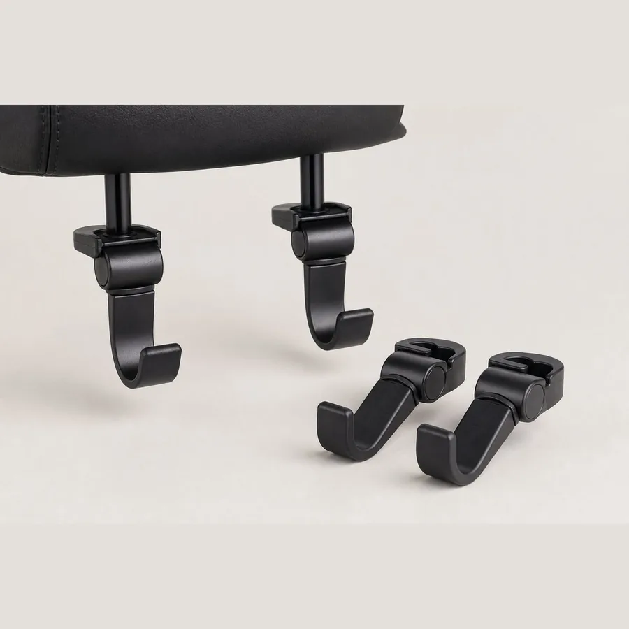 Headrest Hooks for Car (4-Pack, Purse/Bag Holder)