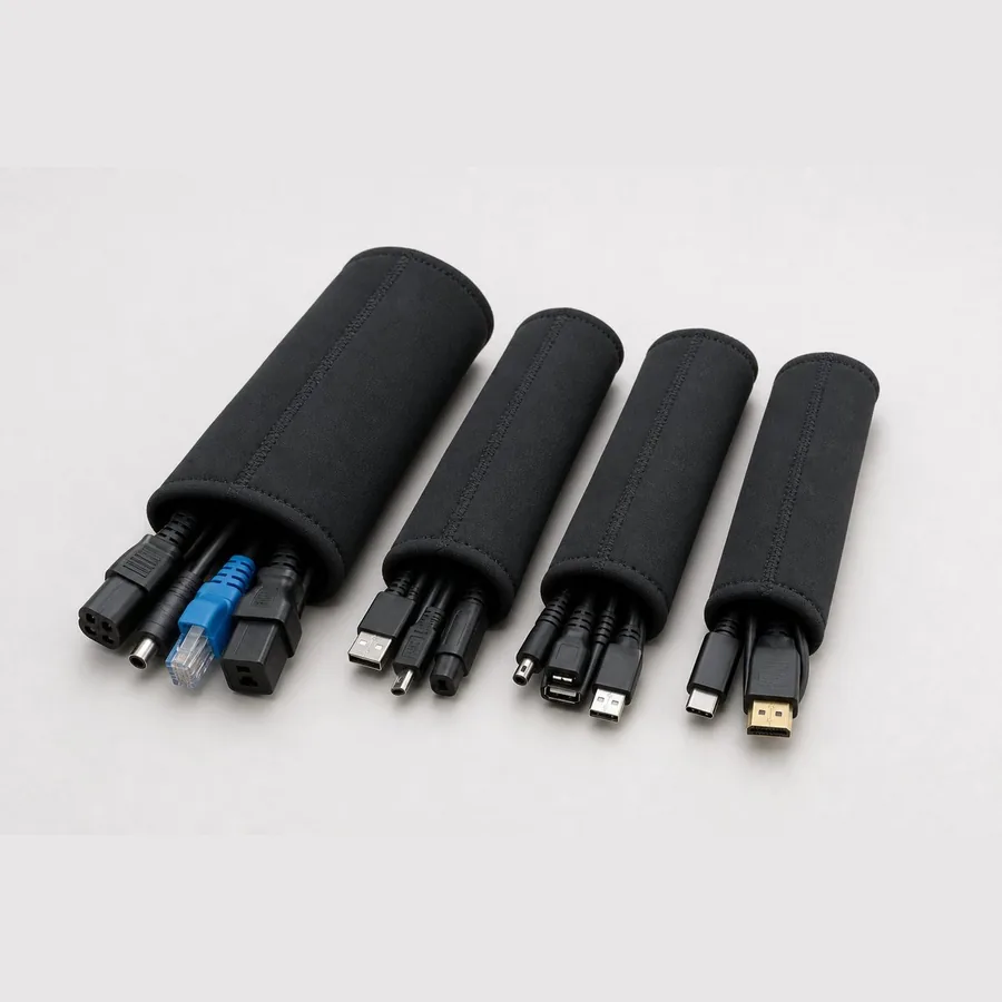 Cable Management Sleeve (Neoprene, 4-Pack 20" each)