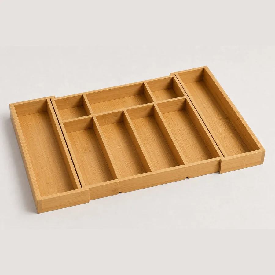 Expandable Bamboo Drawer Organizer