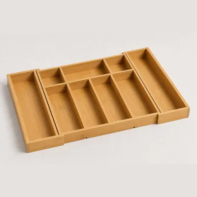 Expandable Bamboo Drawer Organizer