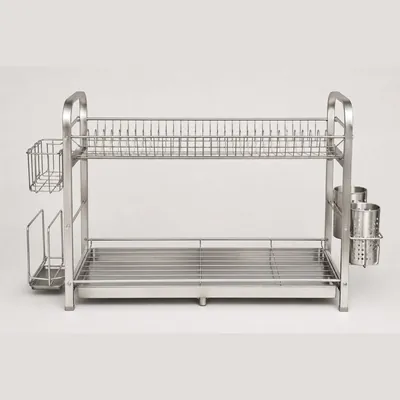Over-the-Sink Dish Drying Rack (Stainless Steel)