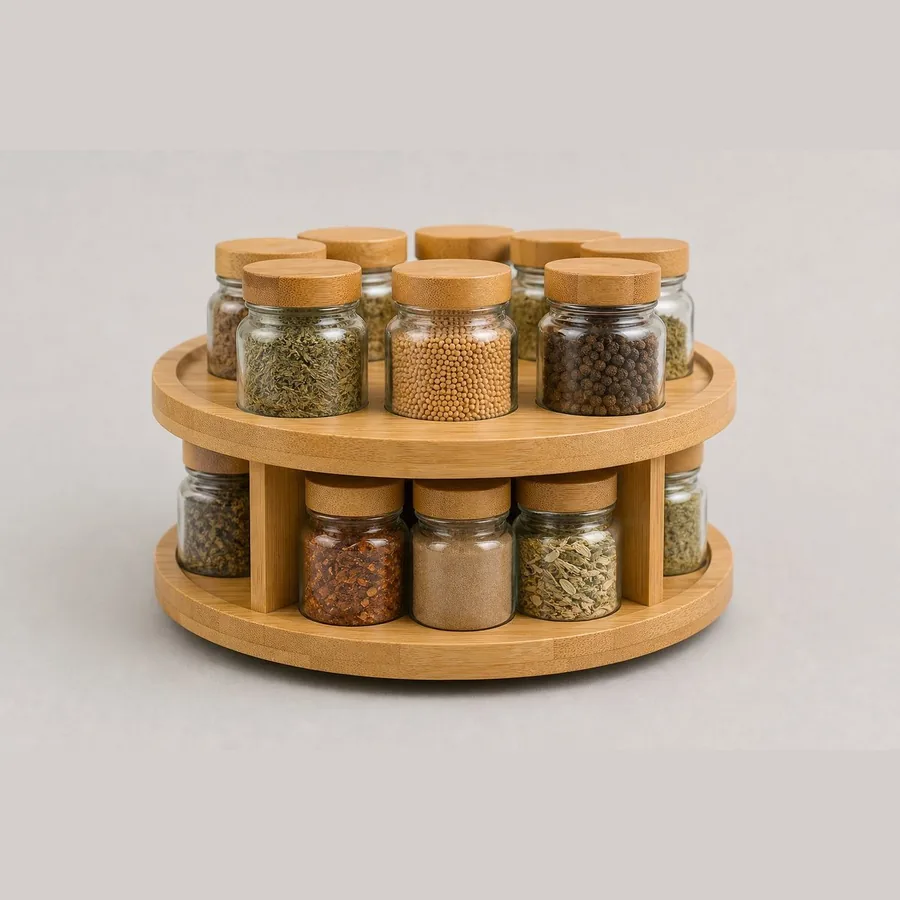 Rotating Spice Rack Organizer (360 Turntable)