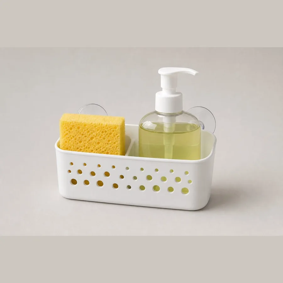 Sink Caddy Organizer (Sponge + Soap Holder)