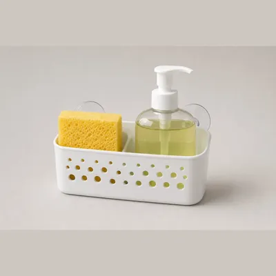 Sink Caddy Organizer (Sponge + Soap Holder)