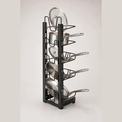 Pot and Pan Organizer Rack (5-Tier Vertical)