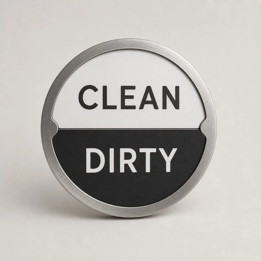 Dishwasher Magnet Clean/Dirty Sign