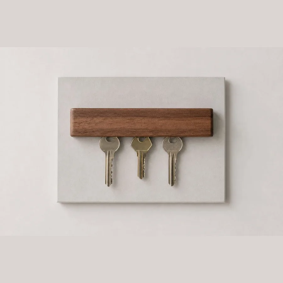 Key Holder Wall Mount (Magnetic, Minimalist Design)