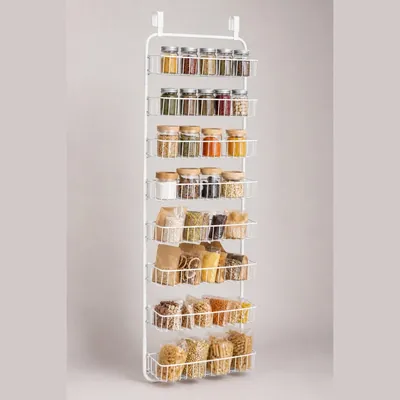 Pantry Door Organizer (Over-Door 8-Basket Spice Rack)