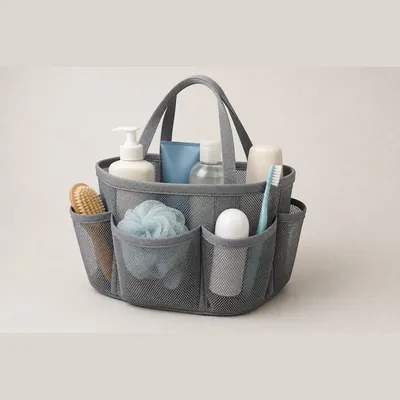 Shower Caddy Tote (Portable, Mesh Quick-Dry with Handle)