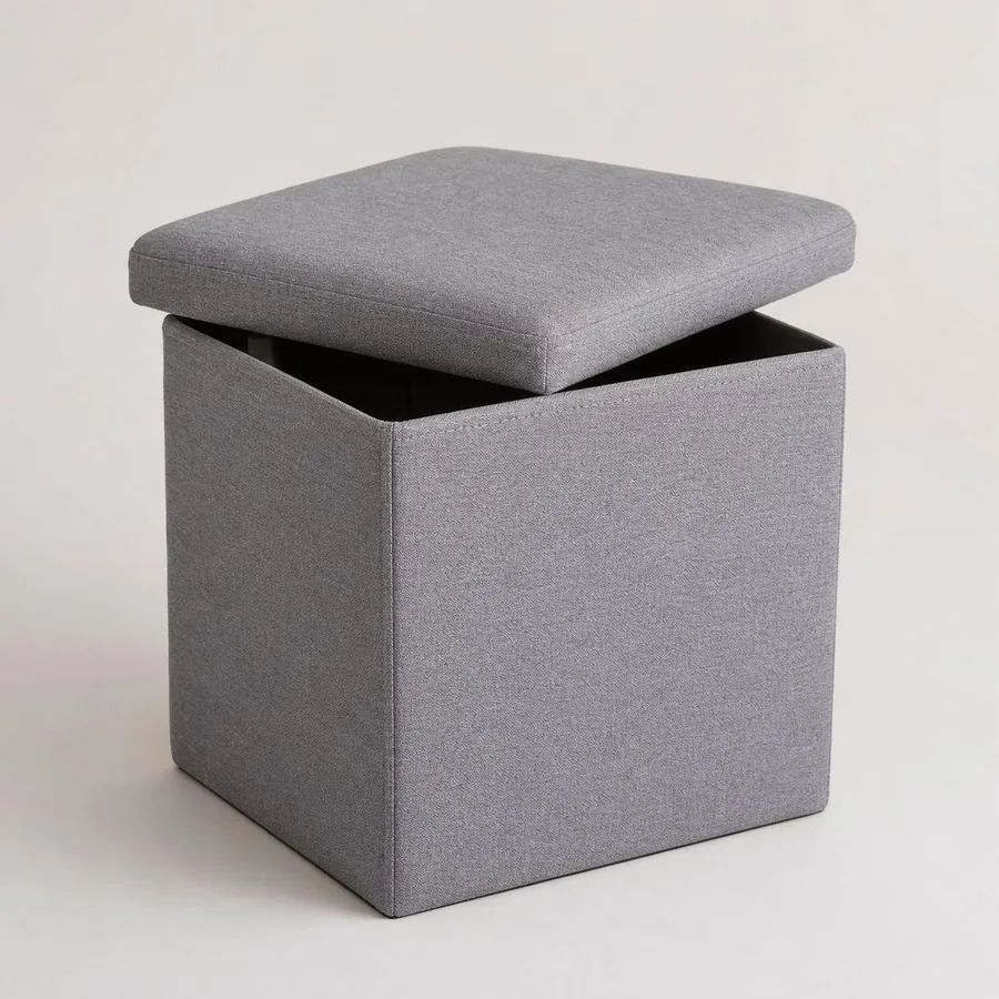 Foldable Storage Ottoman (Cube, 11" with Lid)