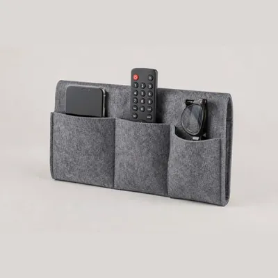 Bedside Caddy (Felt Organizer for Phone, Remote, Glasses)