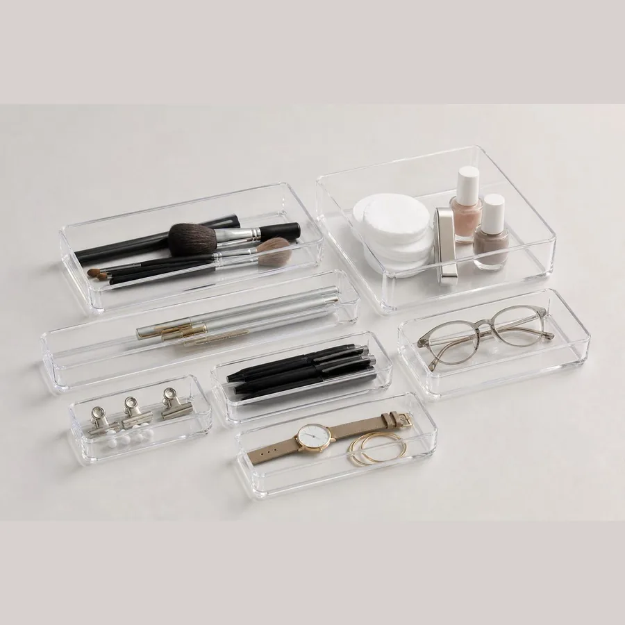 Stackable Drawer Organizers (Clear Acrylic)