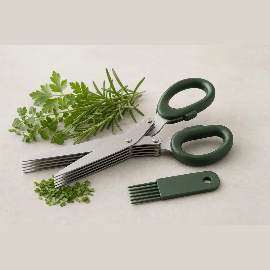 Herb Scissors with 5 Stainless Steel Blades