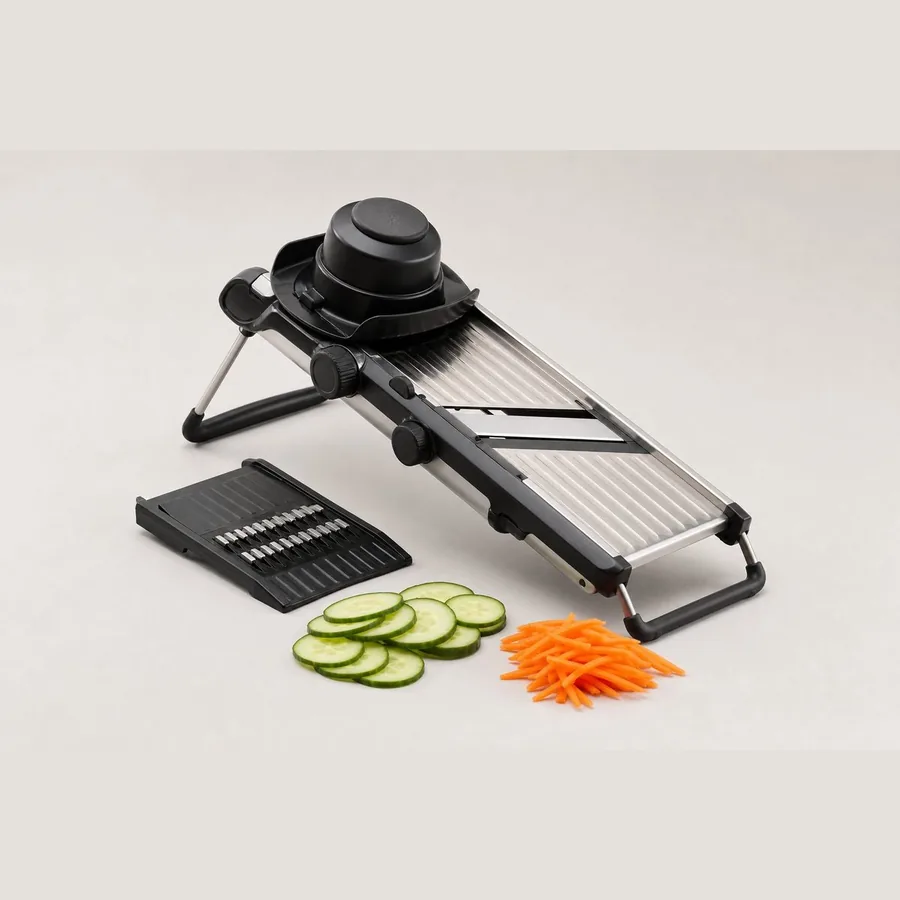 Adjustable Mandoline Slicer with Safety Guard