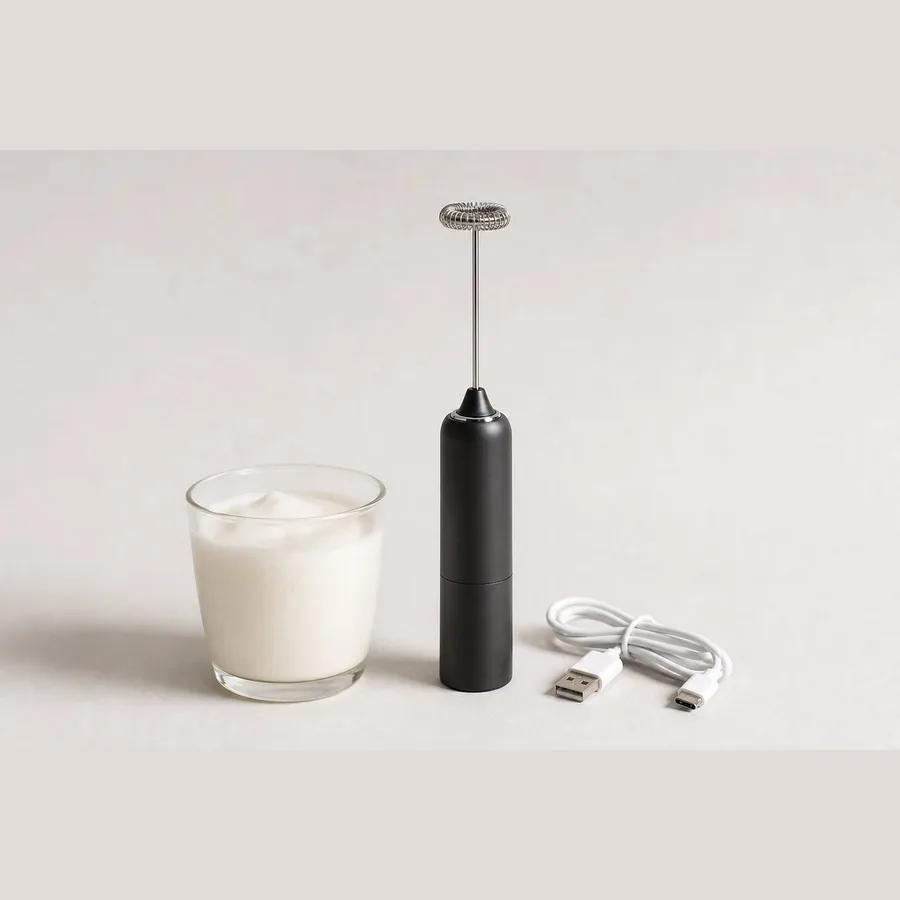 Electric Milk Frother Handheld (USB Rechargeable)