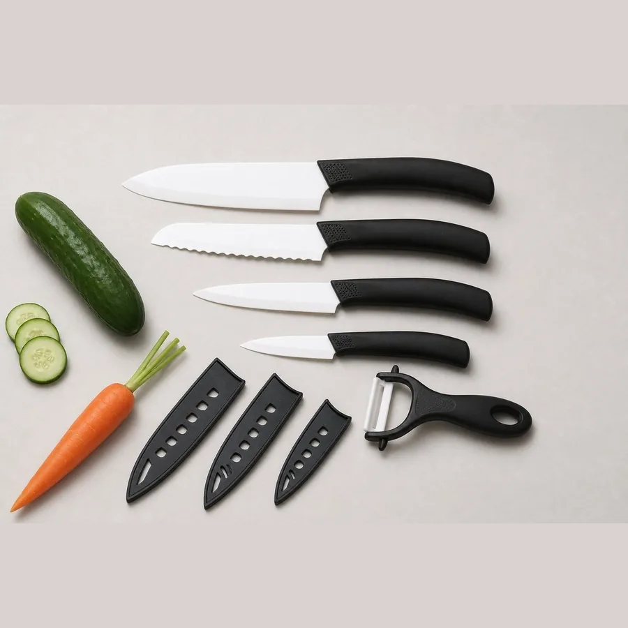 Ceramic Knife Set with Peeler (4-Piece)