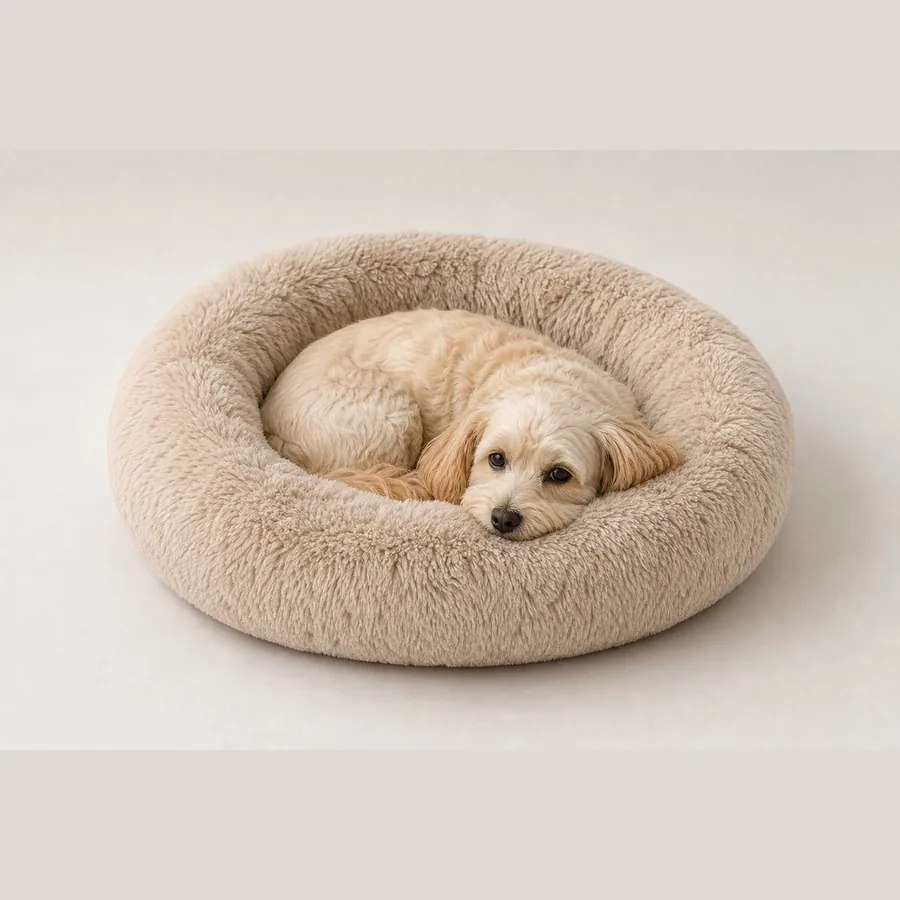 Calming Pet Bed (Donut Style, Anxiety Relief)