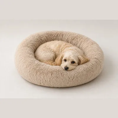 Calming Pet Bed (Donut Style, Anxiety Relief)