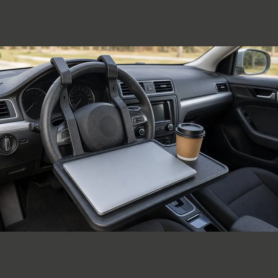 Steering Wheel Desk Tray (Laptop and Food)