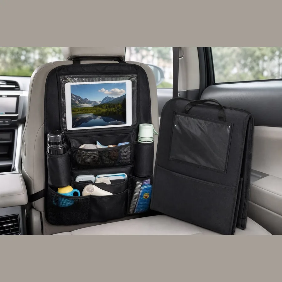 Car Backseat Organizer with Tablet Holder (2-Pack)