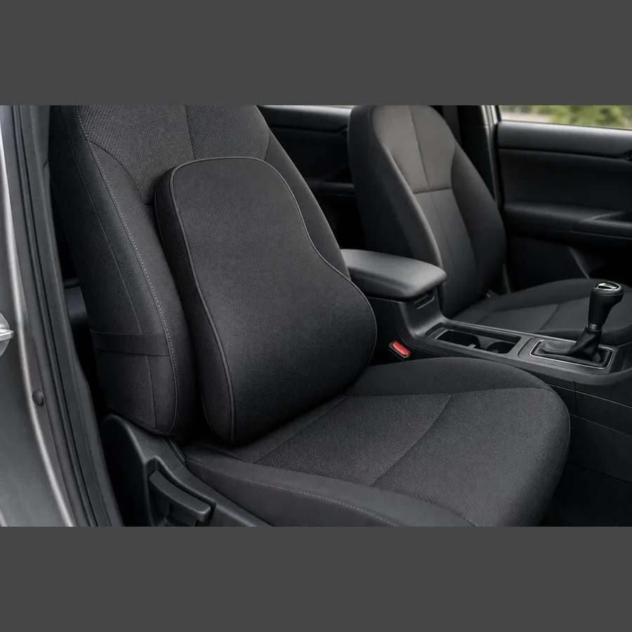 Car Seat Cushion with Memory Foam (Lumbar Support)