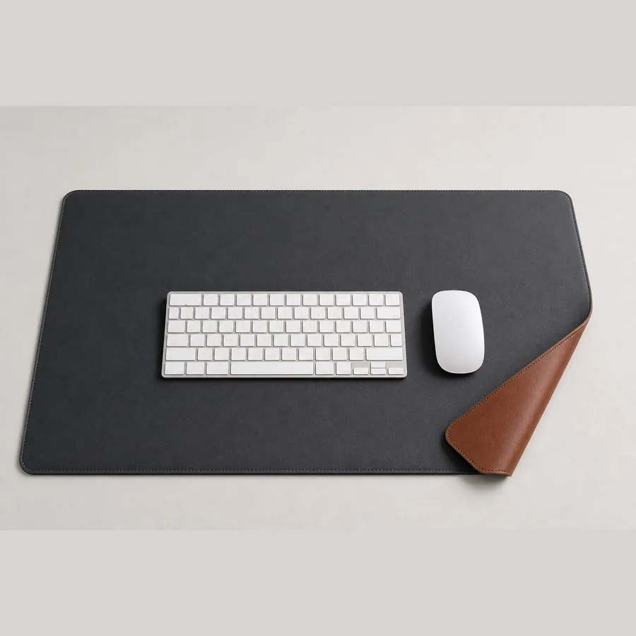Desk Pad Protector (Dual-Sided, Leather Feel)