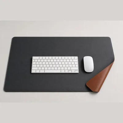 Desk Pad Protector (Dual-Sided, Leather Feel)