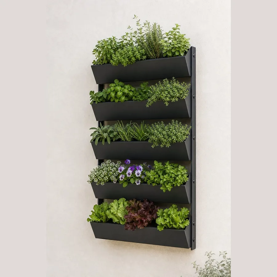 Vertical Garden Planter (5-Tier, Wall-Mounted)