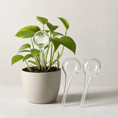 Self-Watering Plant Globes (Glass, 3-Pack)