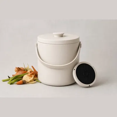 Compost Bin for Kitchen Countertop (Charcoal Filter)