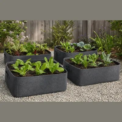 Raised Garden Bed Kit (Fabric, 4-Pack)