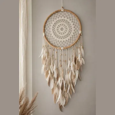 Dream Catcher Wall Hanging (Large, Boho Style)